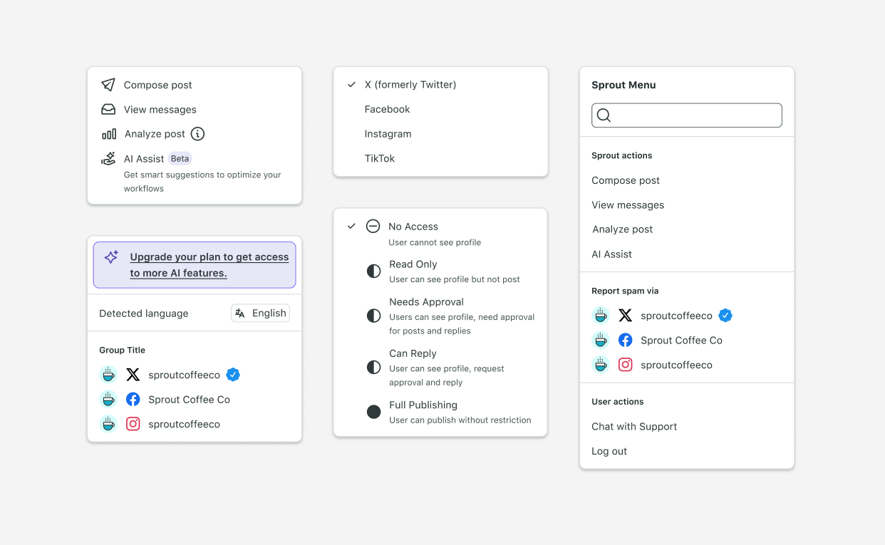 Hero image — menu redesign overview
